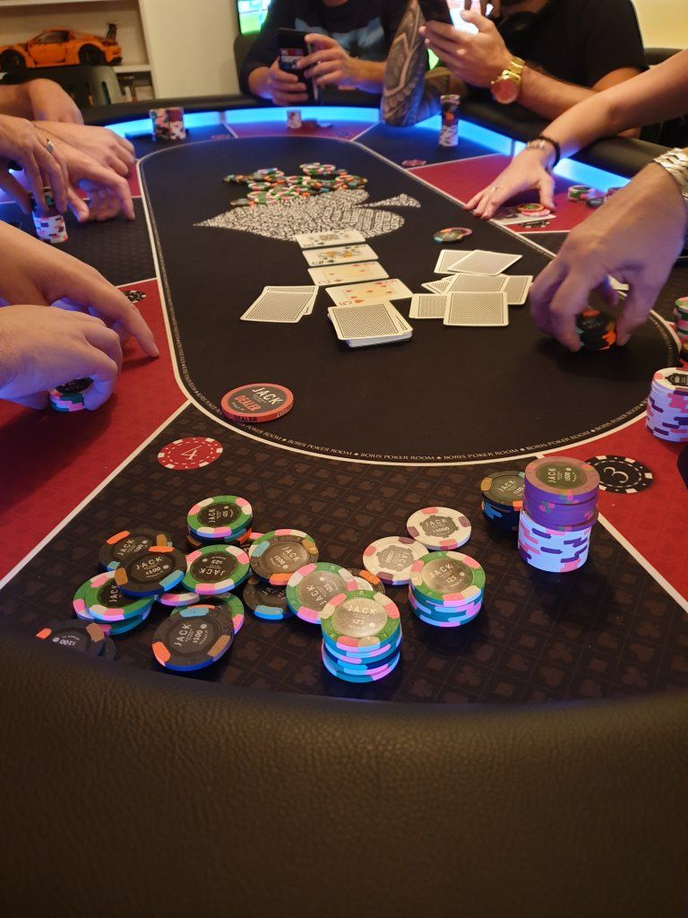 Poker room with terrace view